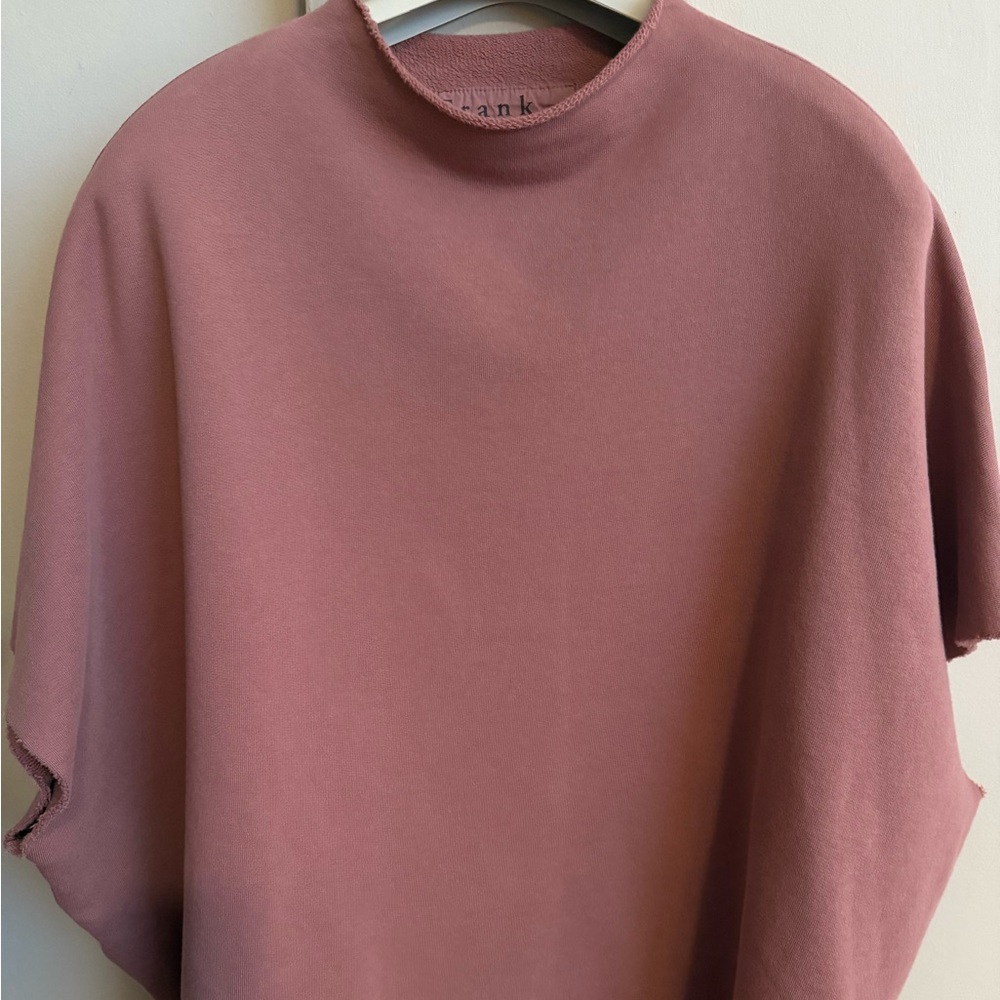 Frank & Eileen Audrey Funnel Neck Capelet OS Brown Pink Rose Mauve